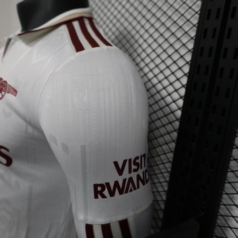Player Version 25/26 Arsenal Third Long Sleeve White Jersey