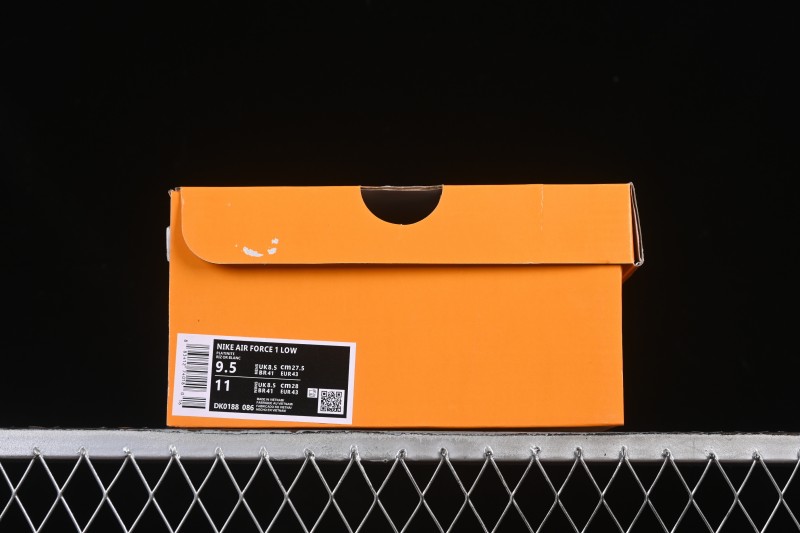 Nike Air Force 1 '07 Low LV Collaboration Military Green Silver Black Casual Sneakers - DK0188-086