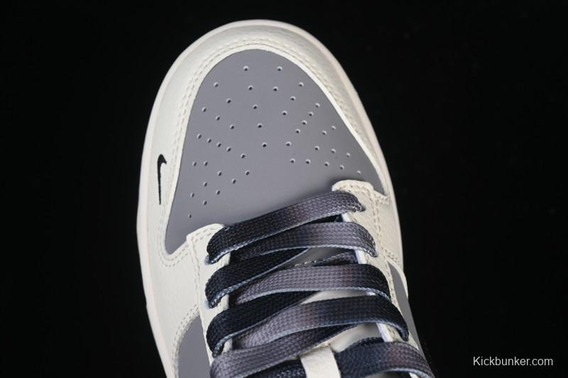 Nike SB Dunk Low Stone Island Collaboration Beige Grey Black Patchwork Anniversary Custom Low-Top Casual Skate Shoes - JP8028-041