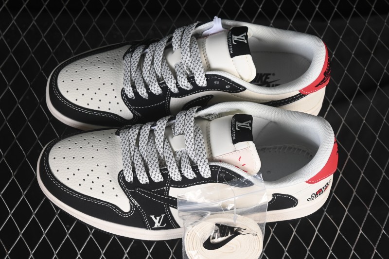 Nike Travis Scott x Fragment Design x Air Jordan 1 Low OG SP AJ1 Low Top Casual Skate Shoes - ZH2598-162