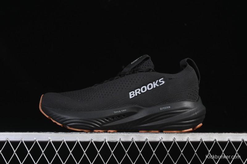 Brooks Glycerin Stealthfit 22 Cushioned Marathon Nitrogen Running Shoes - 1104481D072