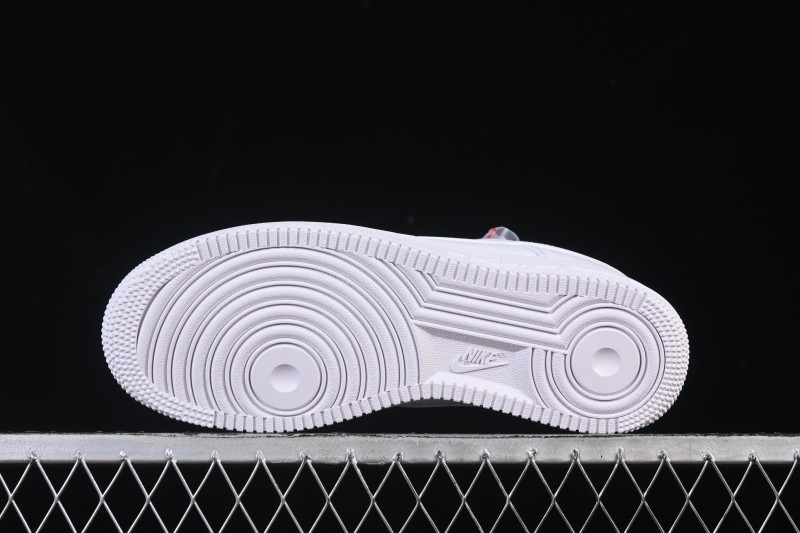 Nike Air Force 1 '07 Low Retro Basketball Sneakers with Full-Grain Leather Upper - CZ8065-100