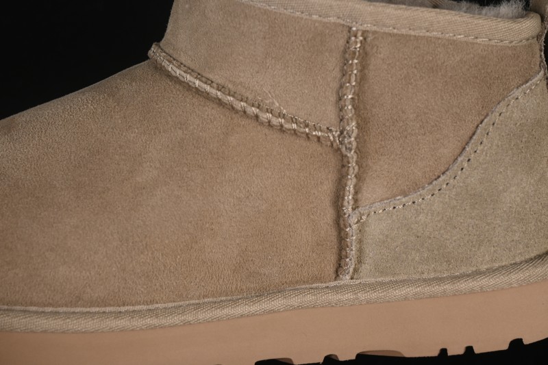 UGG Classic Ultra Mini Sheepskin Boots with Water-Resistant A-Grade Fur - 1116109