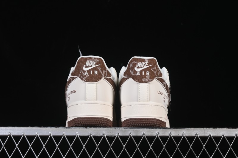 Nike Air Force 1 '07 Low LV Collaboration Denim Brown Swoosh Low-Top Casual Skateboarding Shoes - SM6668-109