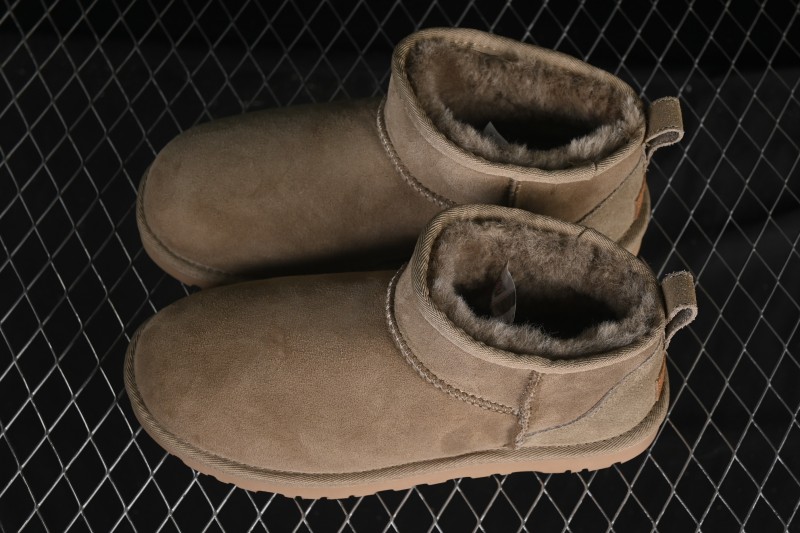 UGG Classic Ultra Mini Sheepskin Boots with Water-Resistant A-Grade Fur - 1116109