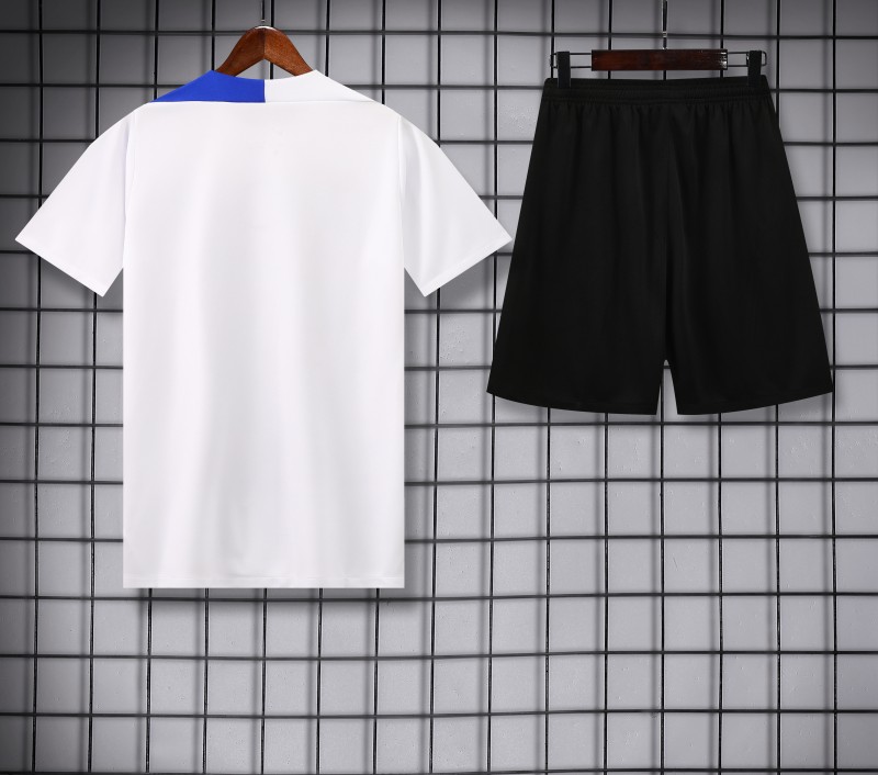 25/26 PSG White Short Sleeve Jersey+Shorts
