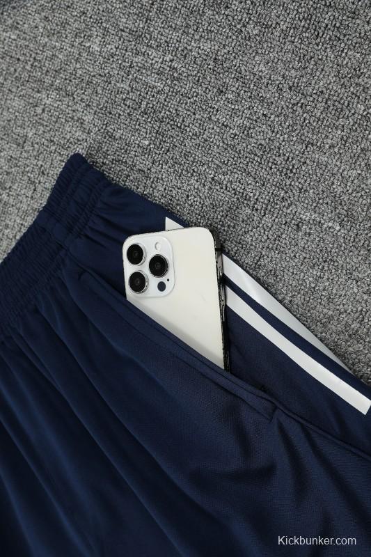 25/26 Real Madrid Navy Short Sleeve Jersey+Shorts