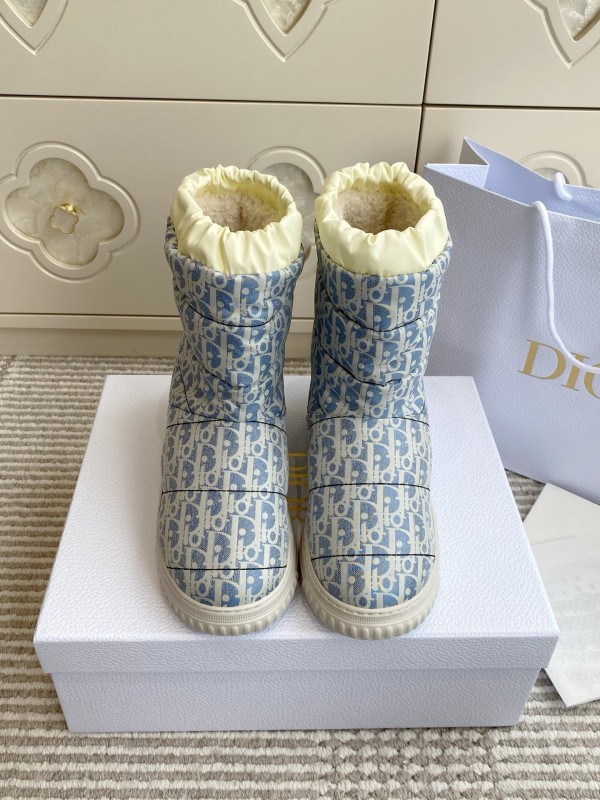Dior Frost Ankle Boots Wool Platform Snow Boots - KFY00300