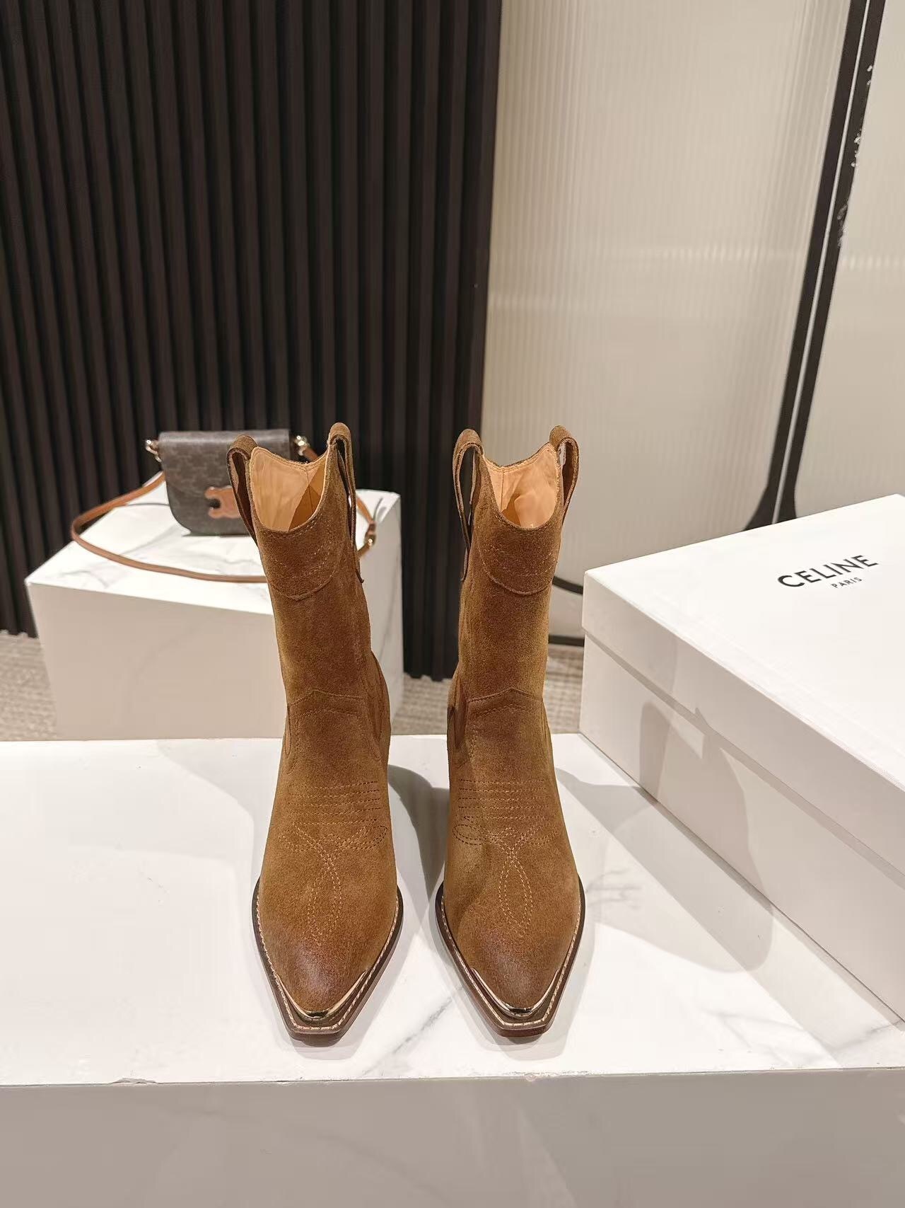 CELINE Fashion Boots 2025 SS Collection with Arch of Triumph Logo - LY00440