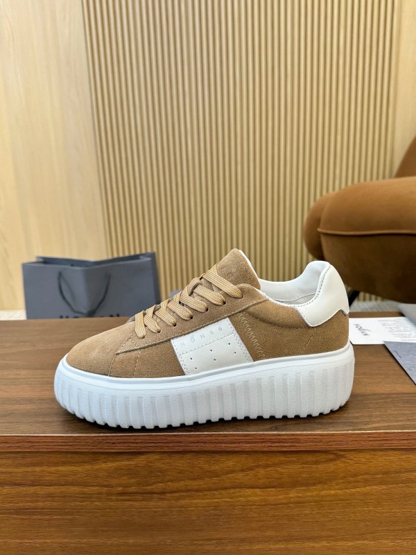 Hogan H-STRIPES Series Couple Thick Sole Biscuit Shoes Airship Shoes Casual Sneakers - AS00310