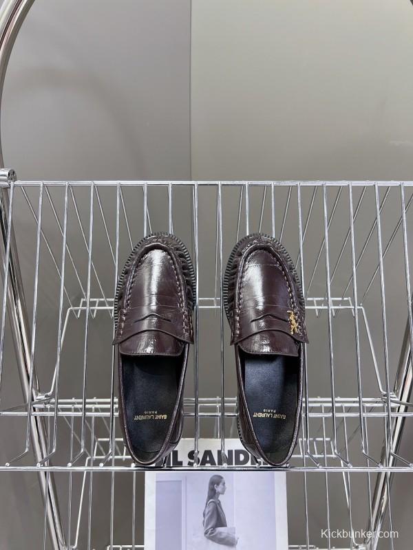 Saint Laurent 2025/SS Classic Loafer Shoes - KFY00350