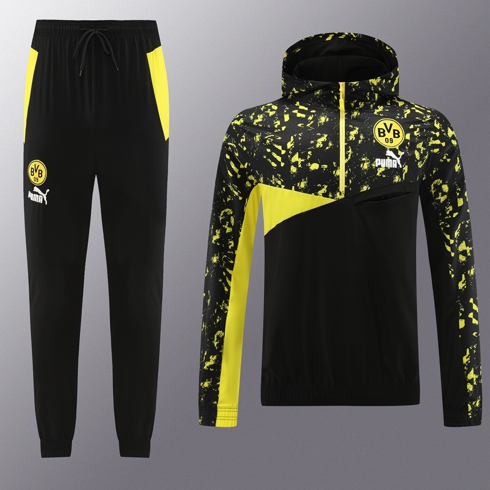 Borussia Dortmund Half Zipper Jacket+Long Pants S-2XL
