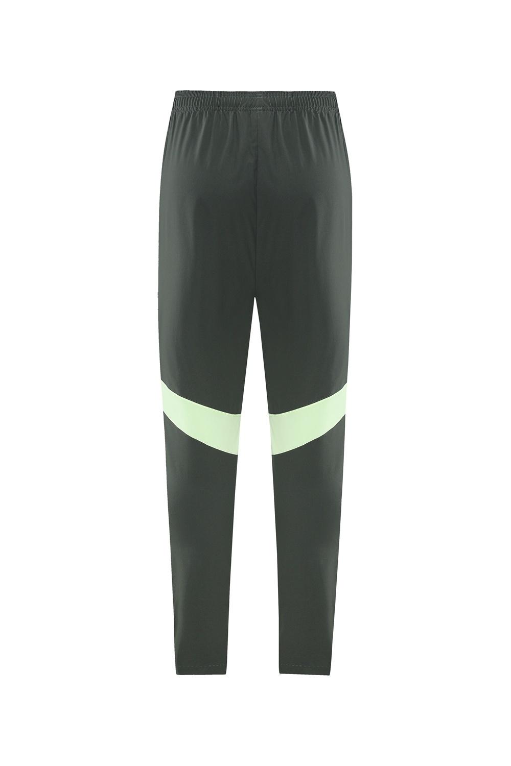 25/26 Real Madrid Light Green Half Zipper Jacket+Long Pants S-3XL