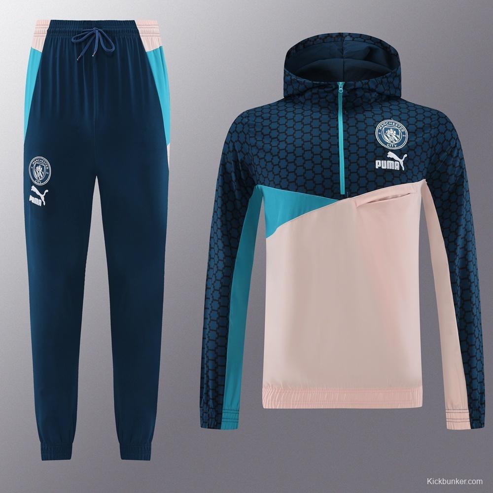 Manchester City Half Zipper Jacket+Long Pants S-2XL
