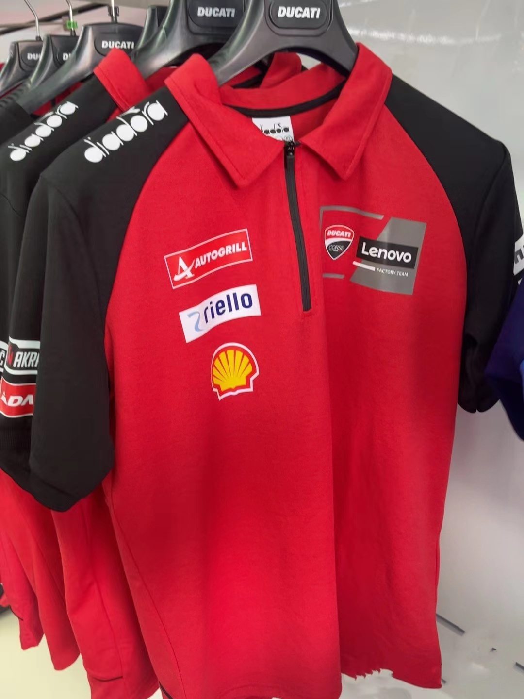 2024 F1  Ducati Corse Red with Black  Sleeves Racing Motorsports Polo