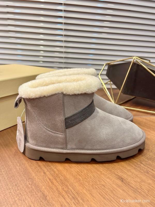 Brunello Cucinelli Winter New Snow Boots Sheepskin Buns Boots - AS00350