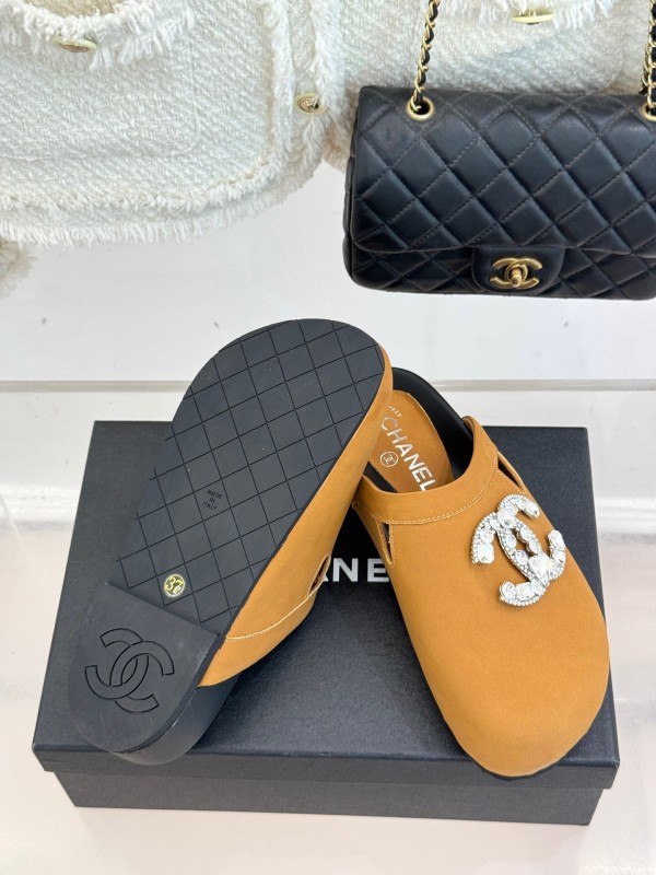 Chanel Classic CC Crystal Birkenstock Sandals - KFY00280