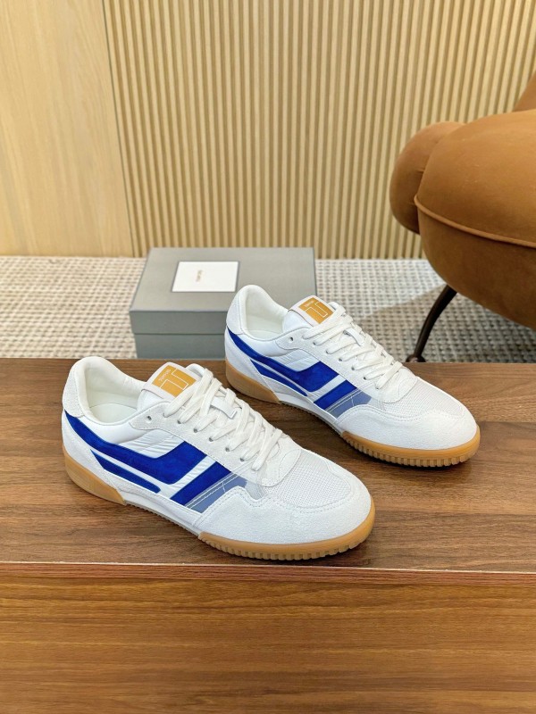 Tom Ford 2025 SS Casual Shoes with Classic Color Blocking and Imported Leather Insole - AS00350