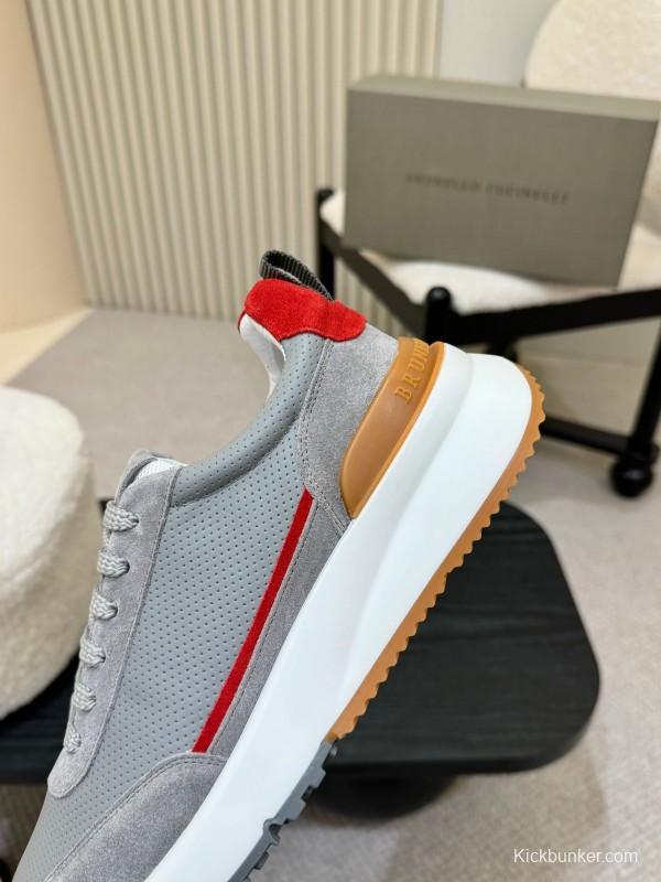 Brunello Cucinelli Casual Sneakers with Seasonal Colors and Retro Design - KFY00320
