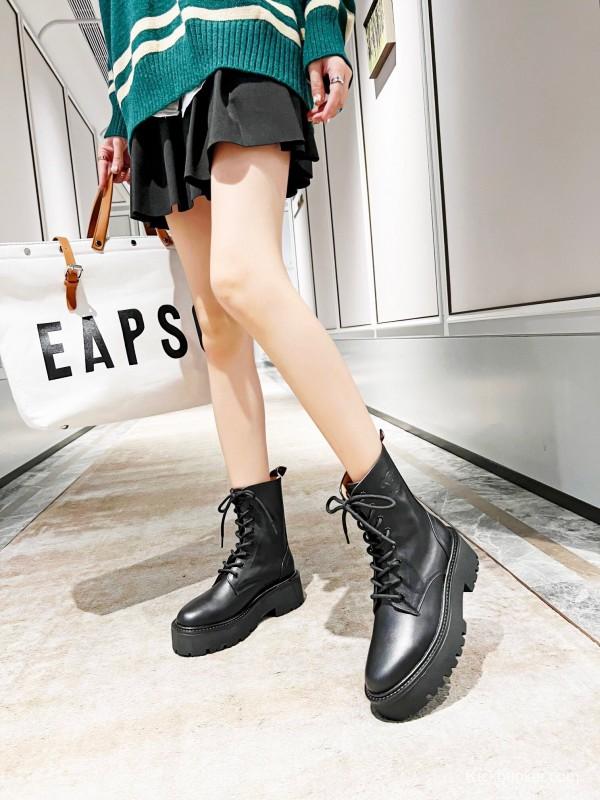 CELINE Triomphe Thin Strap Platform Ankle Boots - L Y00320