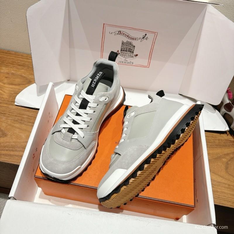 Hermès 2025/SS Autumn Winter New Boot-Type Shoes with British Color Blocking Design - AS00410