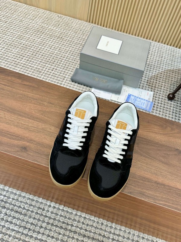 TOM FORD 2025 SS Casual Shoes with Classic Color Blocking and Imported Leather Insole - AS00350