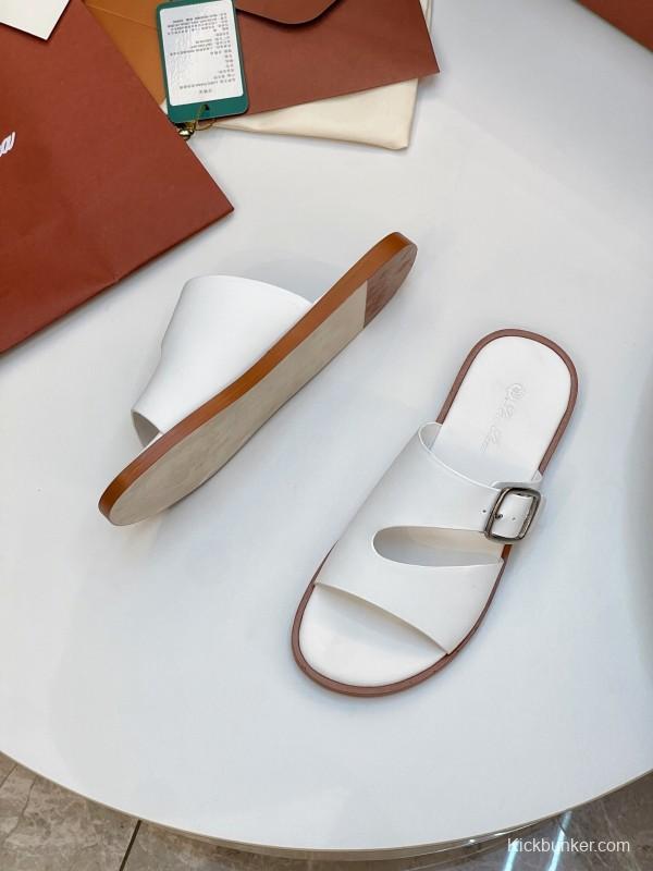 Loro Piana Men's Spring/Summer 2025 Casual Sandals with High-Quality Stitching - AS00250