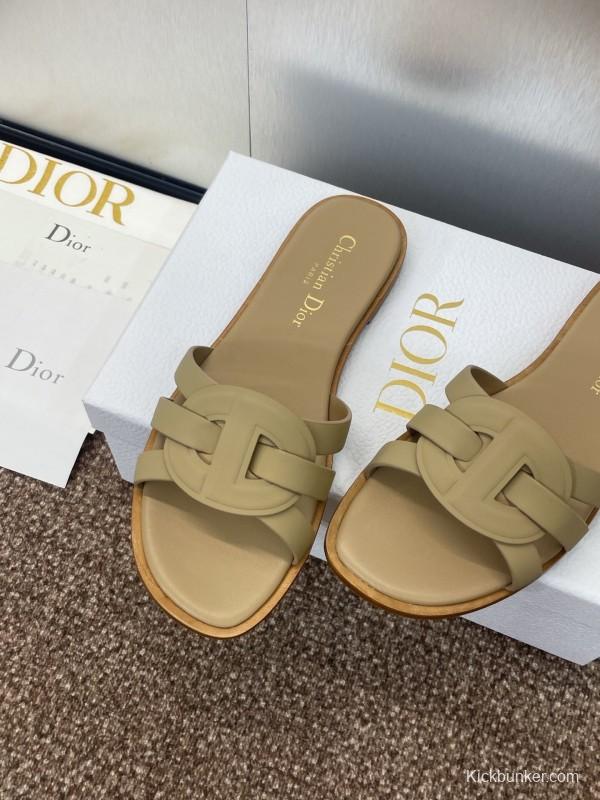 Dior D-Club Jelly Color Hollow Layered Cross Strap Women's Sandals - KFY00280