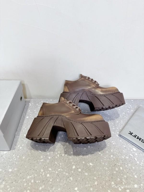 Smfk 2025 SS Collection Platform Derby Shoes with Thick Sole - LY00260