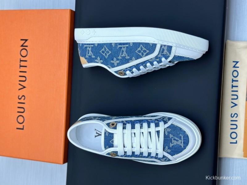 Louis Vuitton Time Out Series Animal Print Casual White Sneakers - AS00260