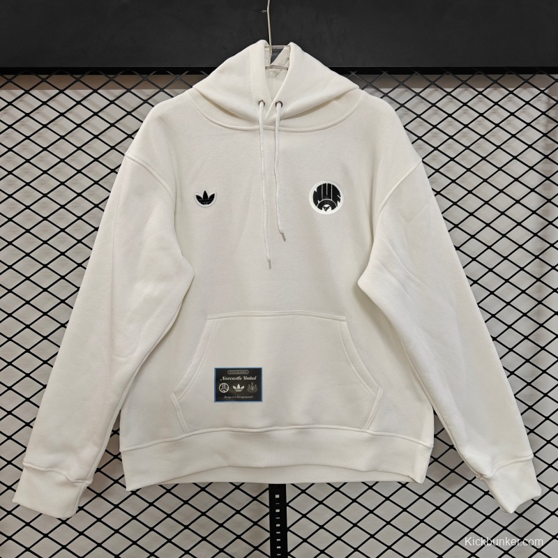 25/26 Adidas x Newcastle United Retro Embroidered Logo Hoodie 9 Colors
