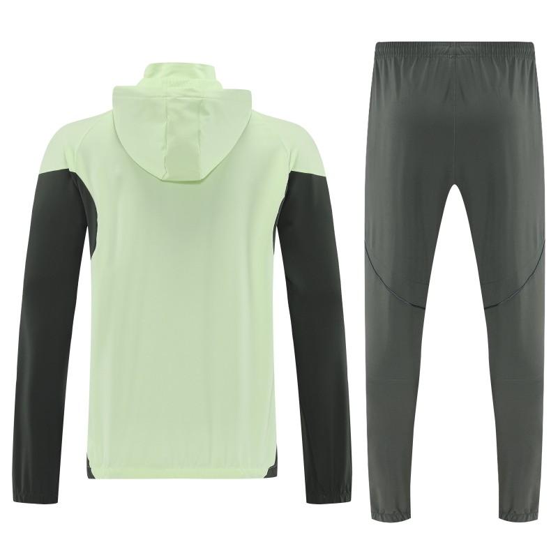 25/26 Real Madrid Mint Green Full zipper Jacket Tracksuit+ long pants