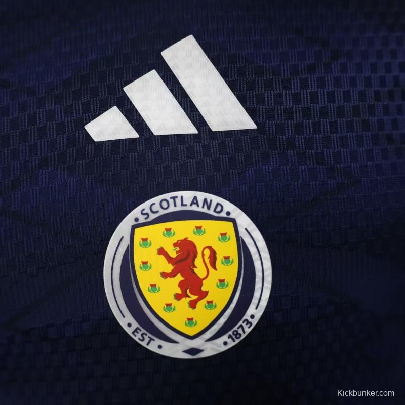 2026 Player Version  Scotland Home Navy Blue  Jersey