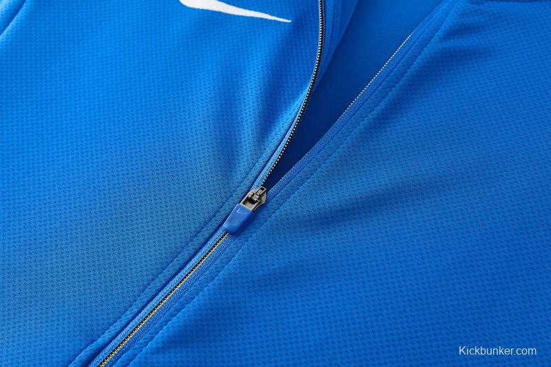 2026 NIKE Blue Full Zipper Jacket + Long Pants