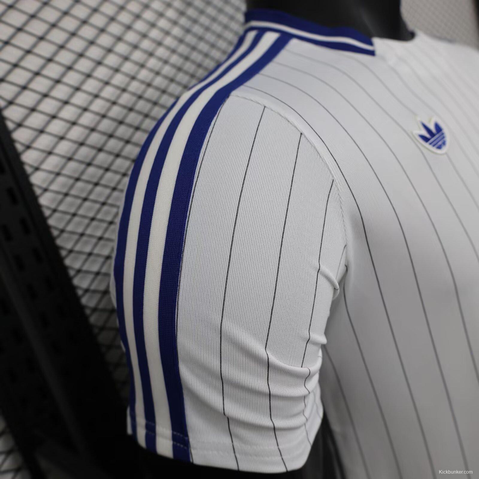 2026 Player Version Colombia White with Blue Vertical Stripe Jersey