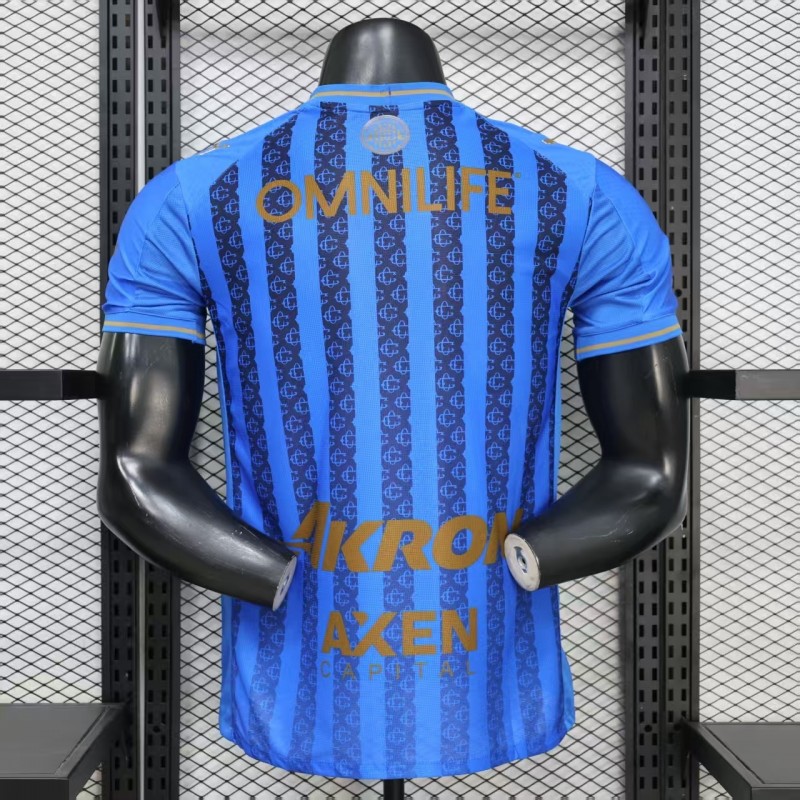 Player Version 26/27 Chivas Guadalajara Away Blue with Dark Stripe Pattern Jersey