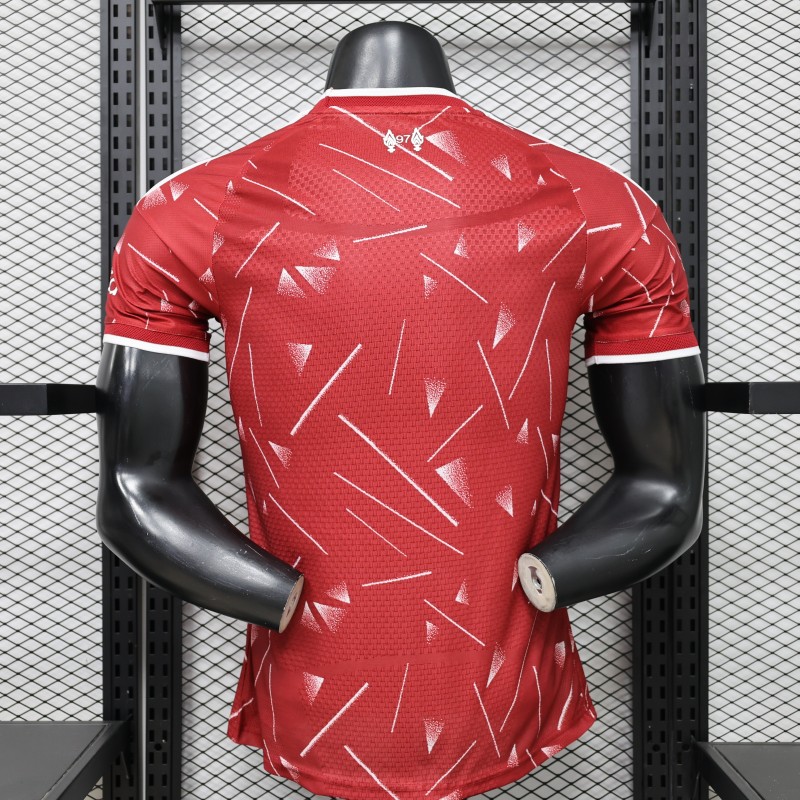 Player Version 26/27 Liverpool Red with Geometric Shatter Pattern Home Special Edition Jersey