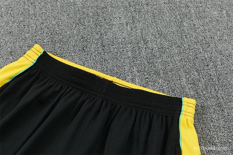 2026 Brazil Black & Yellow Short Sleeve+Soccer Shorts