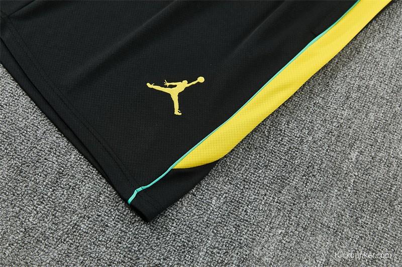 2026 Brazil Black & Yellow Short Sleeve+Soccer Shorts