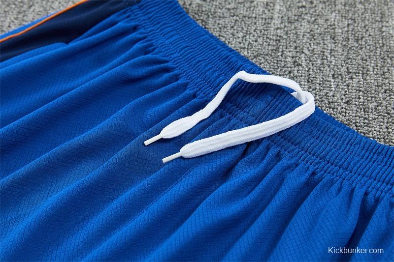 2026 France Blue & Orange Short Sleeve+Soccer Shorts