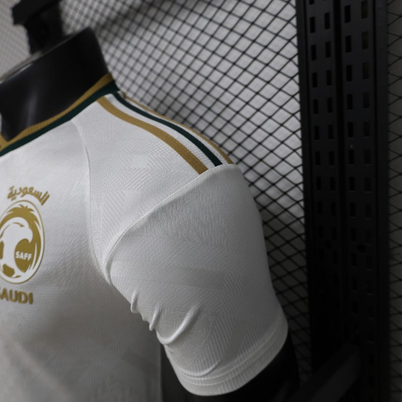 Player Version 26/27 Saudi Arabia  White & Gold Home Jersey