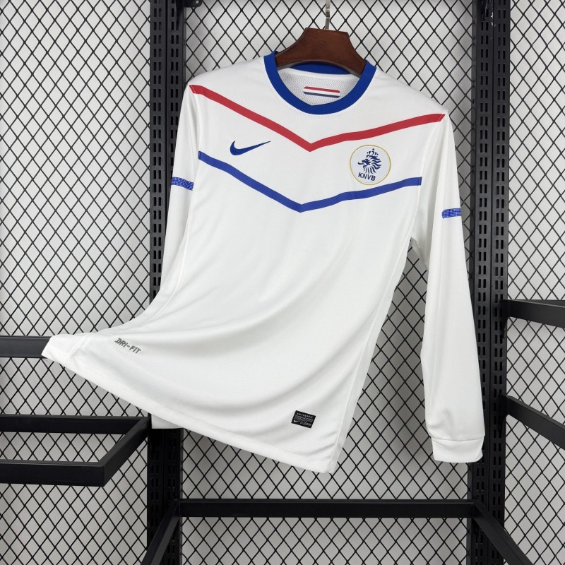 Retro 2012 Netherlands Away Long Sleeve Jersey