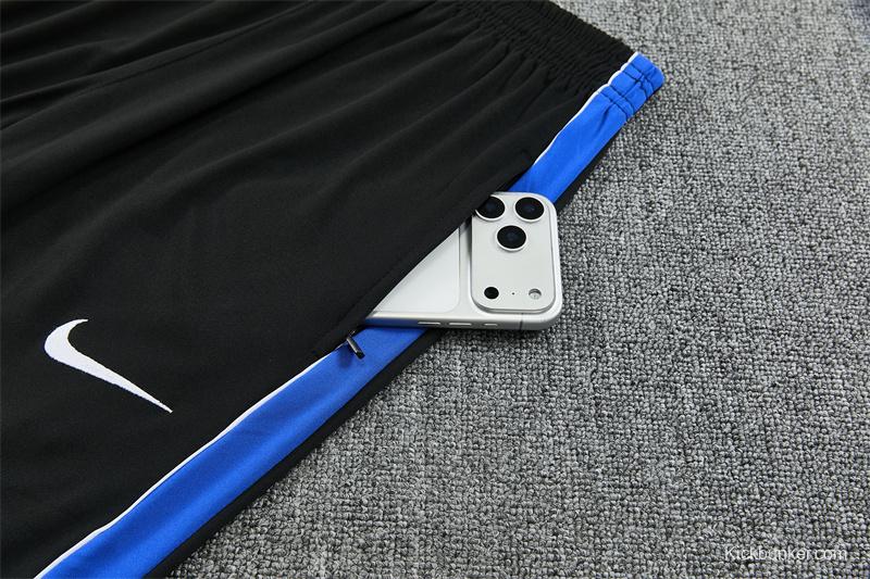 2026 Atletico Madrid Black Half Zipper Jacket Tracksuit + Long Pants