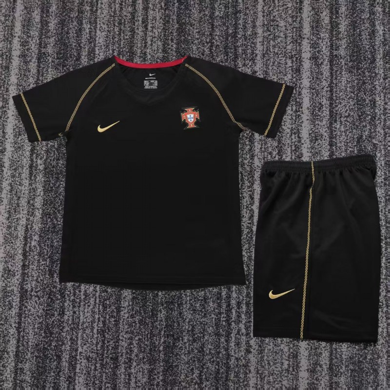 Retro Kids 2006 Portugal Away Jersey