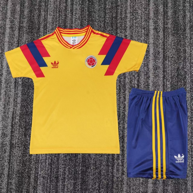 Retro Kids 1990 Colombia Home Jersey