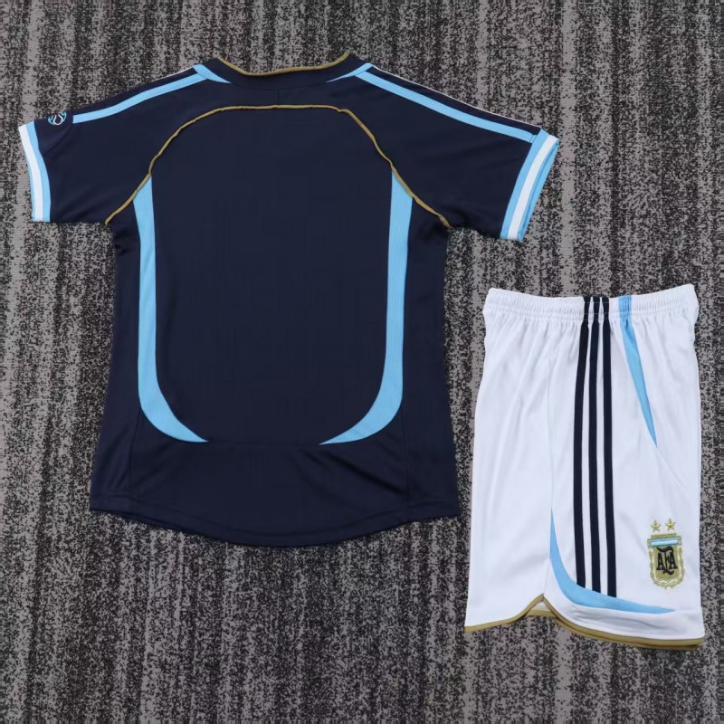 Retro Kids 2006 Argentina Away Jersey