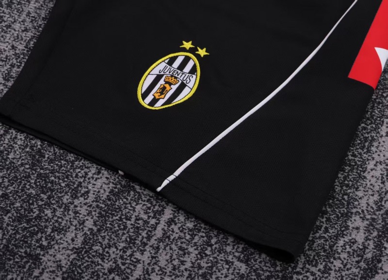 Retro Kids 02/03 Juventus Black White Home Jersey