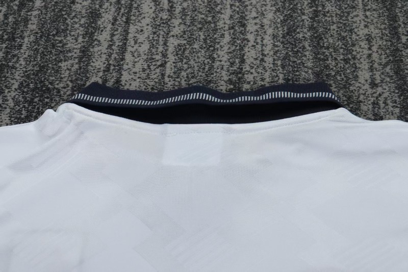 Retro 1990/92 Kids England White Home Jersey