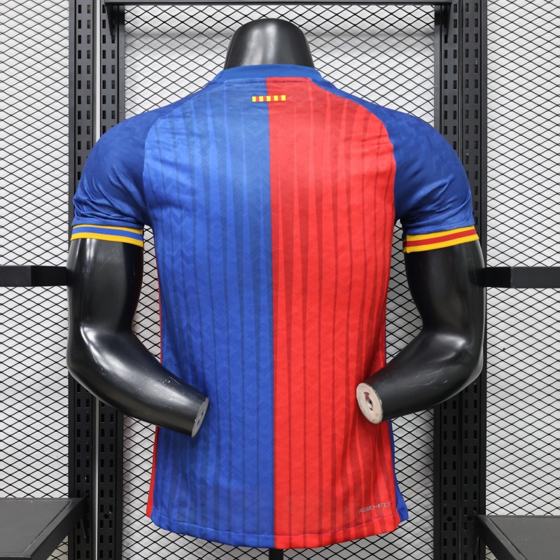 Player Version 26/27 FC Barcelona Royal Blue & Garnet Red Vertical Stripes  Special Edition Jersey