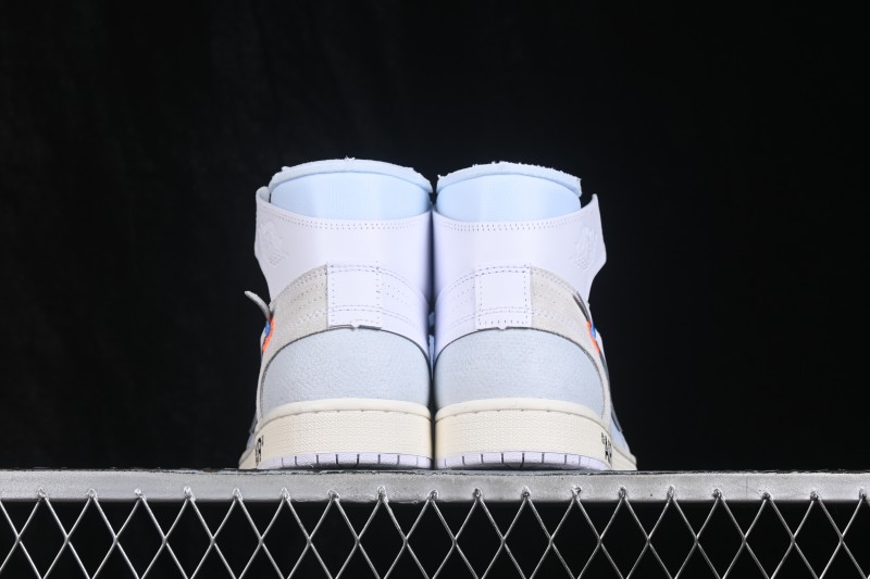 Nike Off White x Air Jordan 1 Retro High Basketball Shoes White - AA3834-100